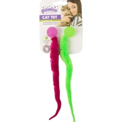 Pawise Kissan Pallot*pomppiva pallo karvahännällä 2-pack