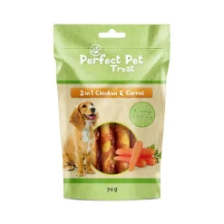 Perfect Pet Tarjoukset Koirille|Purutikut*2in1 kana-porkkanaherkku 70g