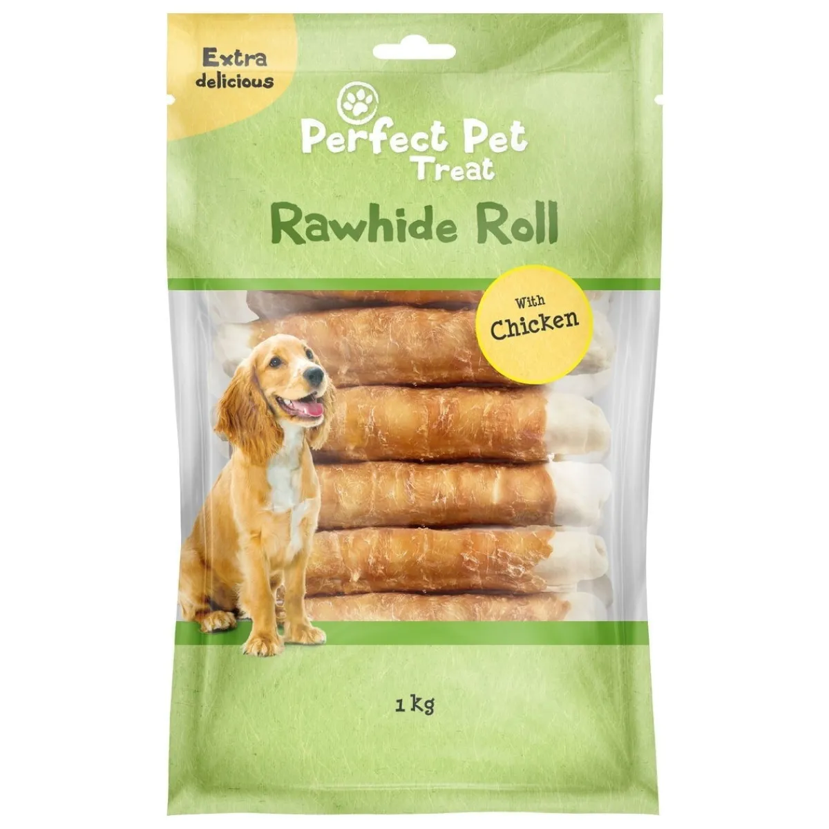 Perfect Pet Tarjoukset Koirille|Puruluut*kanapururulla 18cm 15kpl, 1kg