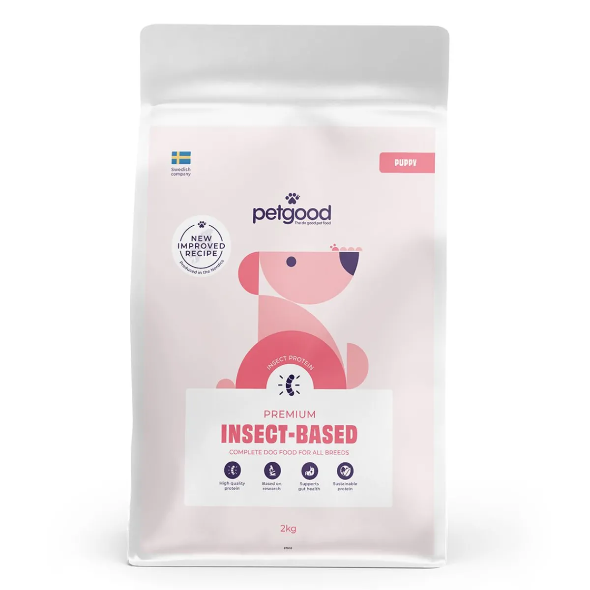 Petgood Koiran Kuivaruoka*hyönteispohjainen premiumruoka pennulle