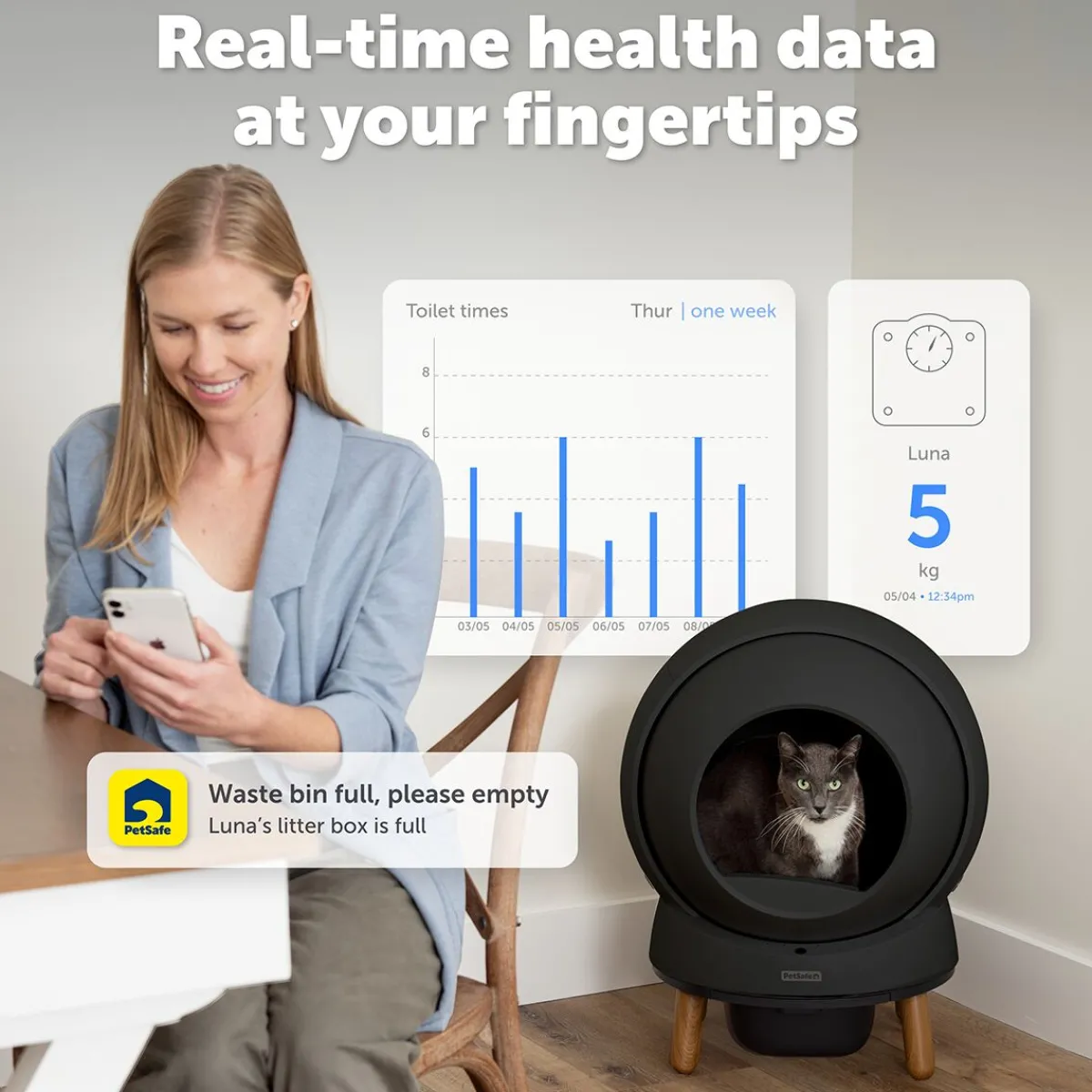 Petsafe Automaattiset Kissanvessat|Lemmikkiteknologia*SmartSpin -automaattinen kissanvessa, Musta