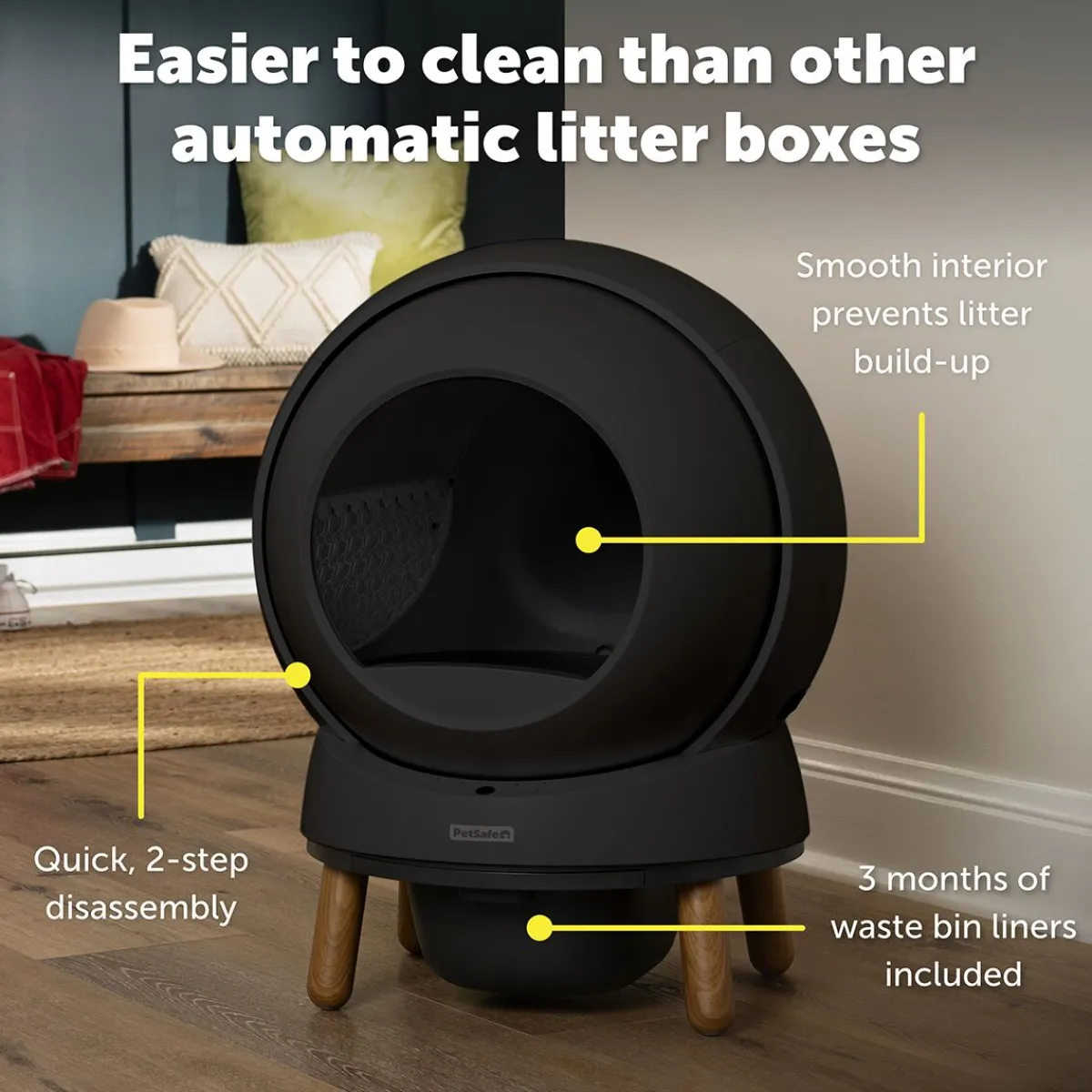 Petsafe Automaattiset Kissanvessat|Lemmikkiteknologia*SmartSpin -automaattinen kissanvessa, Musta