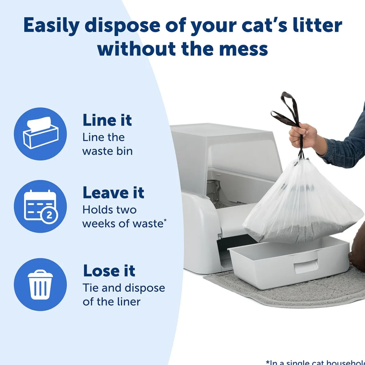 Petsafe Kissanvessan Siivoaminen|Kissanvessan Siivoaminen*SmartSpin vessan suojapussit 25kpl