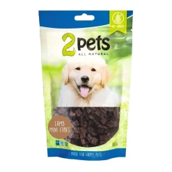 2Pets Pikkuherkut Ja Treeninamit|Pehmeät Koiran Herkut*Mini Lampaanlihakuutiot