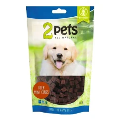 2Pets Pikkuherkut Ja Treeninamit|Pehmeät Koiran Herkut*Mini Peuranlihakuutiot