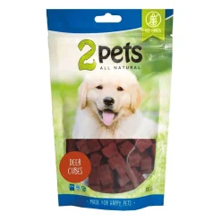 2Pets Pikkuherkut Ja Treeninamit|Pehmeät Koiran Herkut*Peuranlihakuutiot