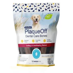 PlaqueOff Hoito Ja Terveys|Hampaidenhoitotuotteet*Dental Care Bones kalkkuna & karpalo 482 g