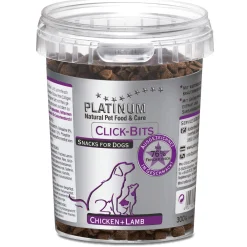 Platinum Pikkuherkut Ja Treeninamit*Click Bits Kana & lammas, 300g