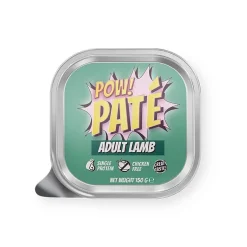 POW! Koiranruoat Erityistapeisiin|Koiran Märkäruoka Ja Makkarat*Dog Adult Lamb Paté 150 g