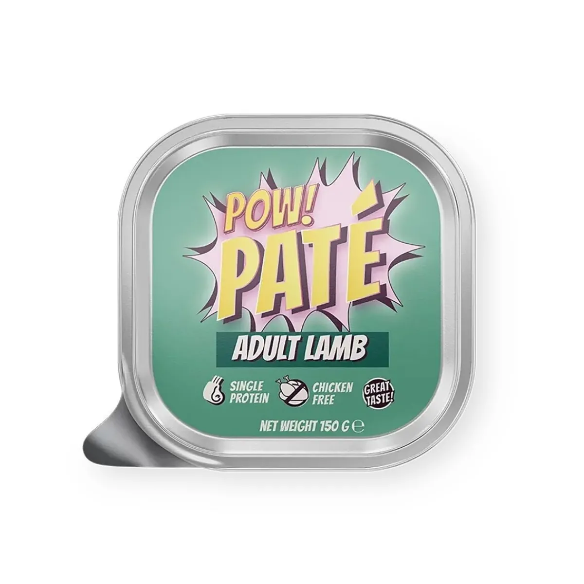 POW! Koiranruoat Erityistapeisiin|Koiran Märkäruoka Ja Makkarat*Dog Adult Lamb Paté 150 g