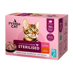 PrimaCat Kissan Märkäruoka|Kissan Erikoisruoat*Classic Sterilized kastikkeessa 12 x 85 g
