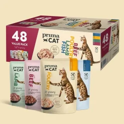 PrimaCat Kissan Märkäruoka|Viljaton Kissanruoka*Classic valuepack 48x85g