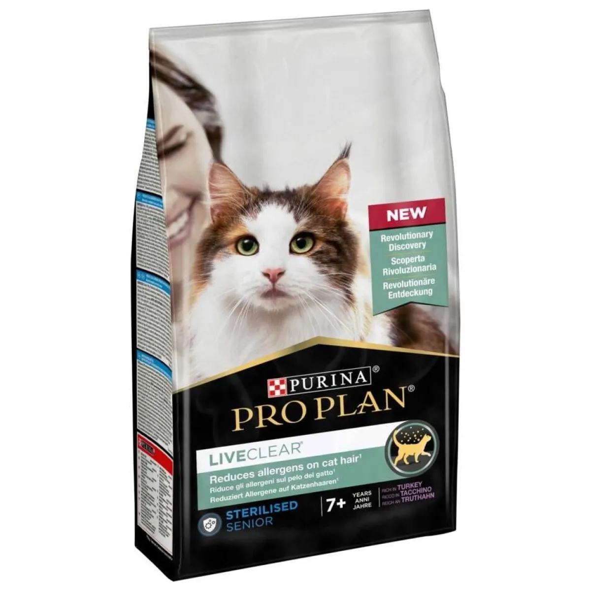 Purina Pro Plan Seniorikissan Ruoka|Kissan Kuivaruoka*ProPlan Cat Liveclear senior kalkkuna 1,4kg