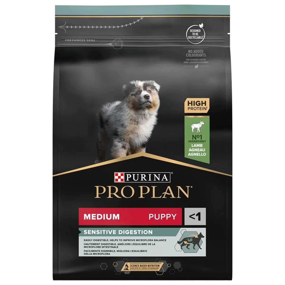 Purina Pro Plan Penturuoka|Koiran Kuivaruoka*Pro Plan Medium Puppy Sensitive Lamb
