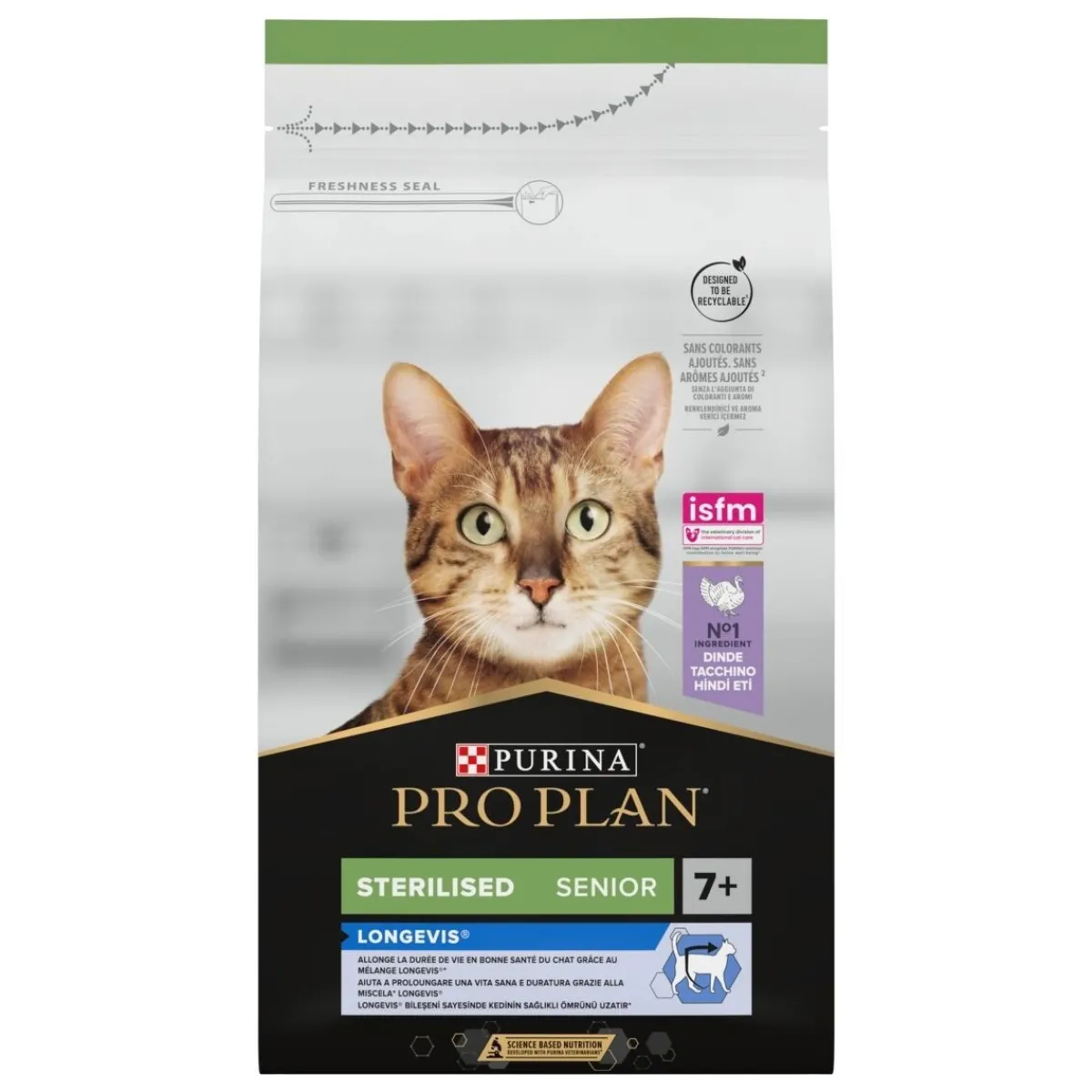 Purina Pro Plan Seniorikissan Ruoka|Kissan Kuivaruoka*Pro Plan Sterilised Cat 7+ Turkey