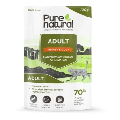 Purenatural Kissan Märkäruoka*Adult kalkkuna & ankka, 100g