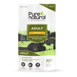 Purenatural Koiran Märkäruoka Ja Makkarat*Adult kana, 150g
