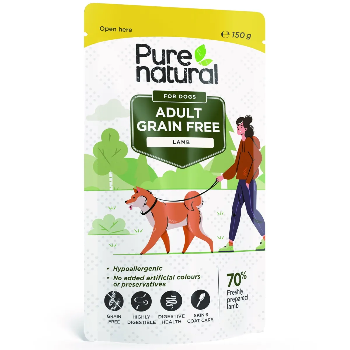 Purenatural Koiran Märkäruoka Ja Makkarat*Adult lammas, 150g