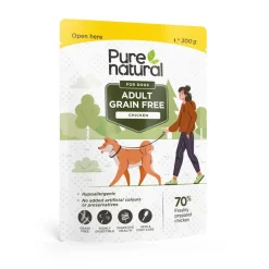 Purenatural Viljaton Koiranruoka|Koiran Märkäruoka Ja Makkarat*Adult viljaton kana 300 g