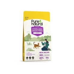 Purenatural Viljaton Kissanruoka|Kissan Kuivaruoka*Cat Grain Free Sterilised Chicken