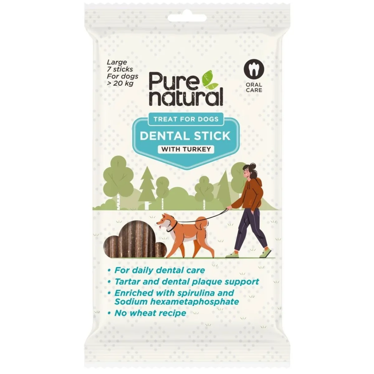 Purenatural Hammasherkut*Dental Stick purutikut 7kpl