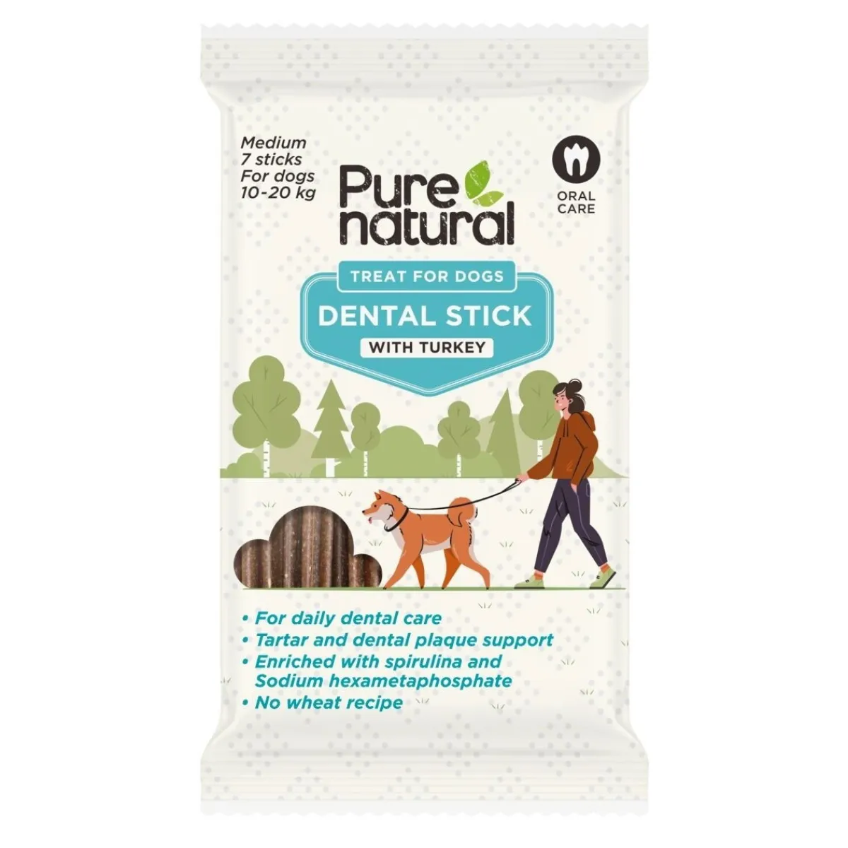 Purenatural Hammasherkut*Dental Stick purutikut 7kpl
