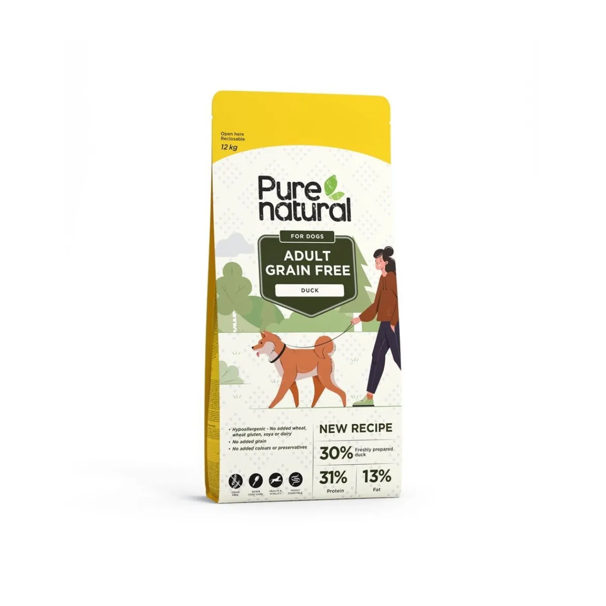 Purenatural Koiran Kuivaruoka*Dog Adult Grain Free Duck 2 x 12 kg, vain verkosta
