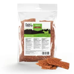 Purenatural Täyslihaherkut|Koiranpennun Herkut*Naudan Lihalastu 150 g