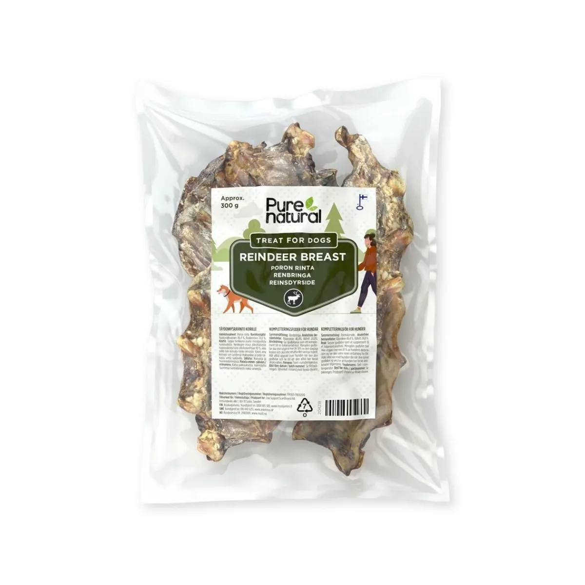 Purenatural Täyslihaherkut|Puruluut*poronrinta 300 g