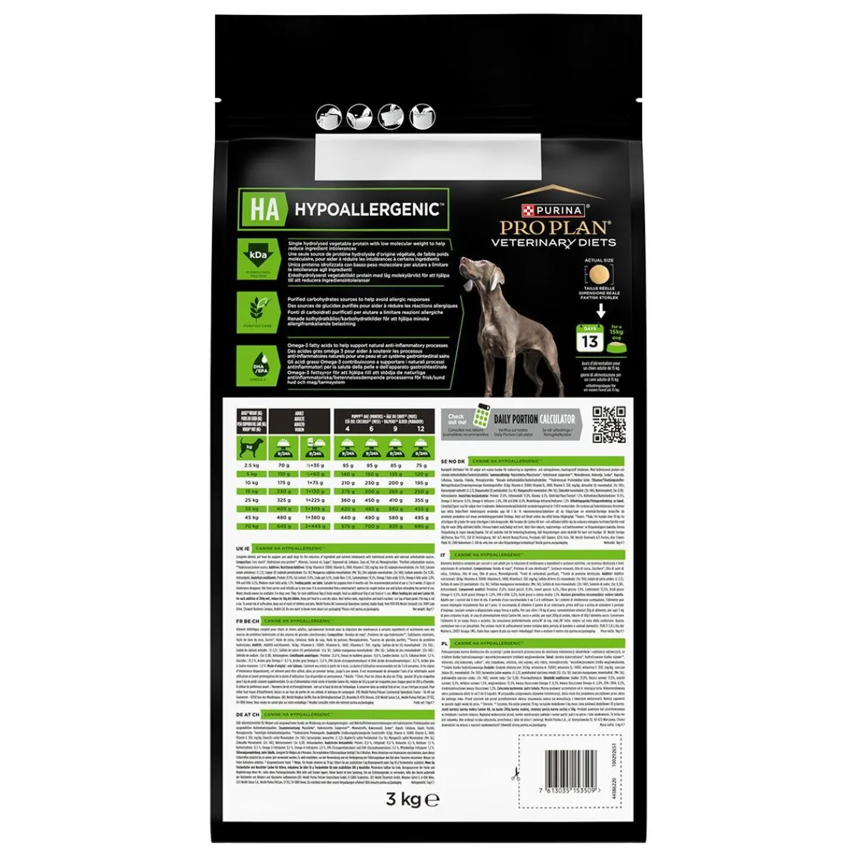 Purina Veterinary Diets Koiran Allergiat|Koiran Eläinlääkäriruoka*Purina Pro Plan Veterinary Diets Dog HA Hypoallergenic