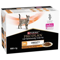 Purina Veterinary Diets Kissan Ylipaino|Kissan Erikoisruoka*Purina Pro Plan Veterinary Diets Cat OM Chicken 10x85g