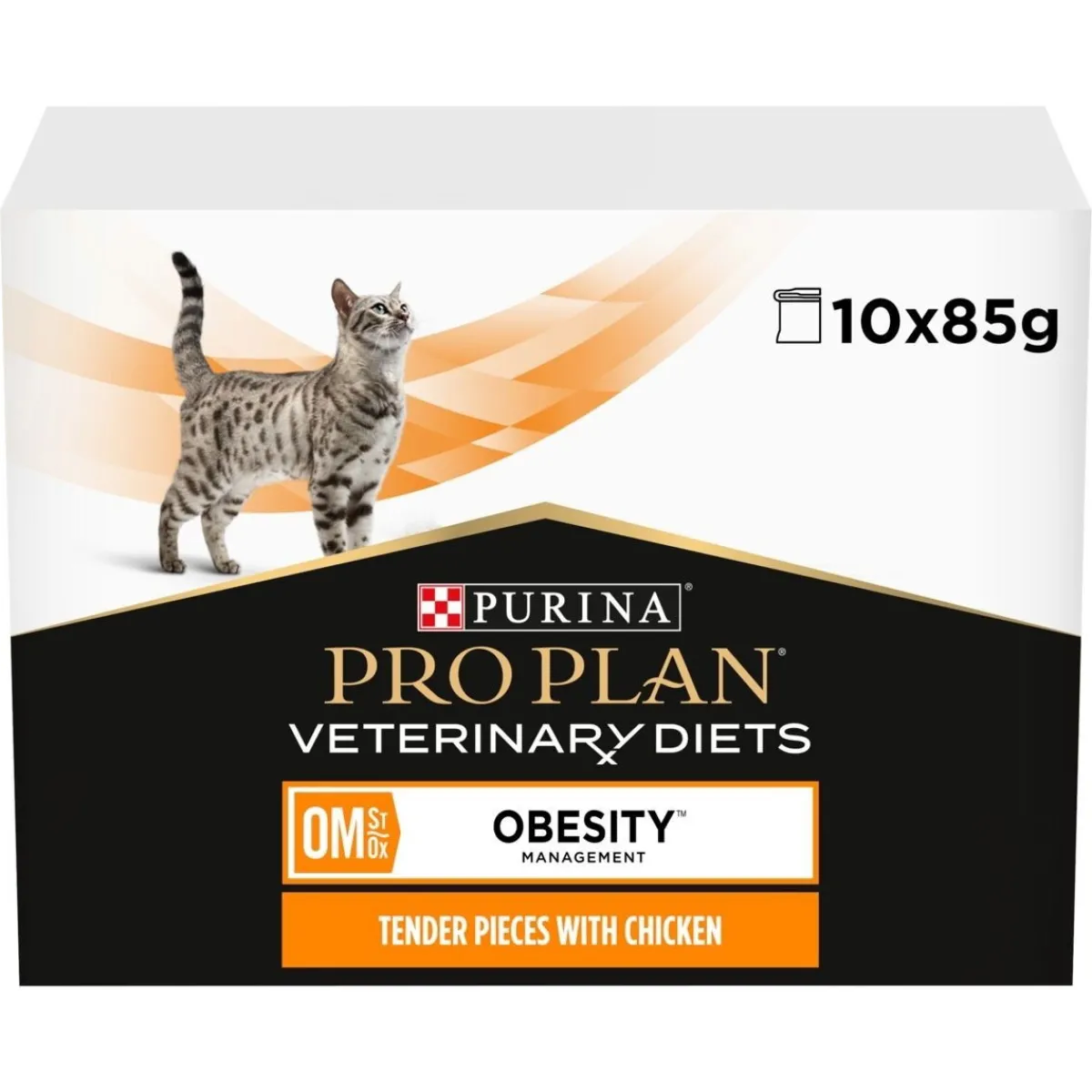 Purina Veterinary Diets Kissan Ylipaino|Kissan Erikoisruoka*Purina Pro Plan Veterinary Diets Cat OM Chicken 10x85g