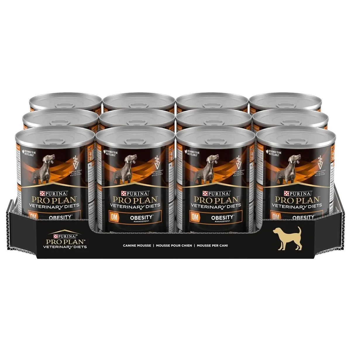 Purina Veterinary Diets Koiran Eläinlääkäriruoka|Koiran Ylipaino*Purina Pro Plan Veterinary Diets Canine Adult OM Obesity Management Mousse 400g