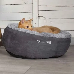 Scruffs Koiran Pedit Ja Alustat|Koiran Pedit*Pyöreä peti Cosy Harmaa
