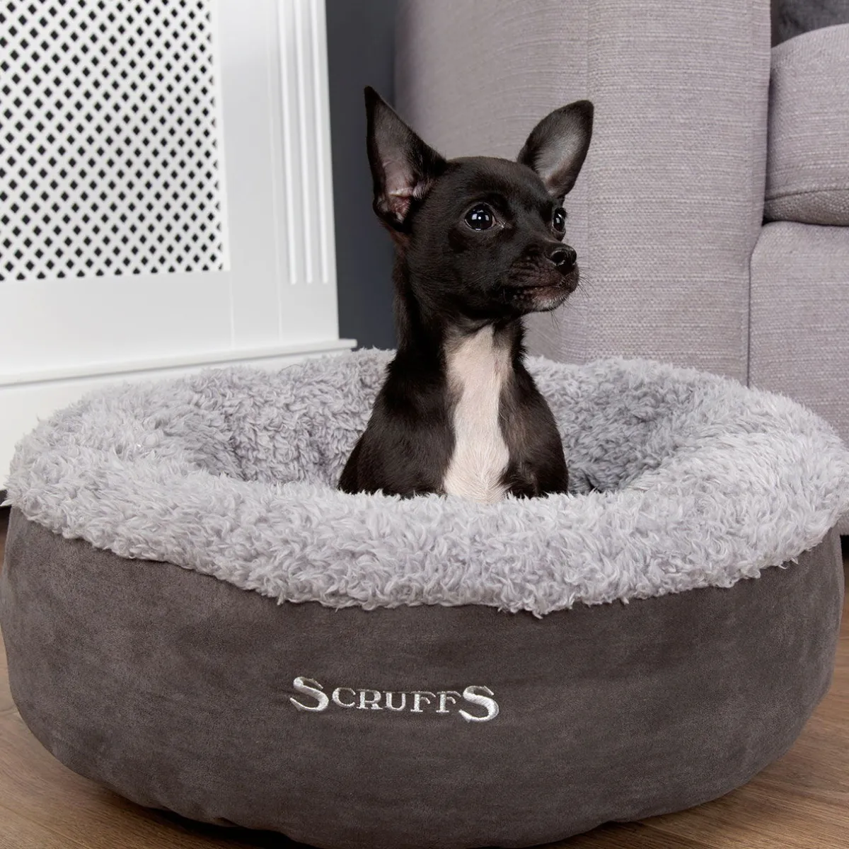 Scruffs Koiran Pedit Ja Alustat|Koiran Pedit*Pyöreä peti Cosy Harmaa