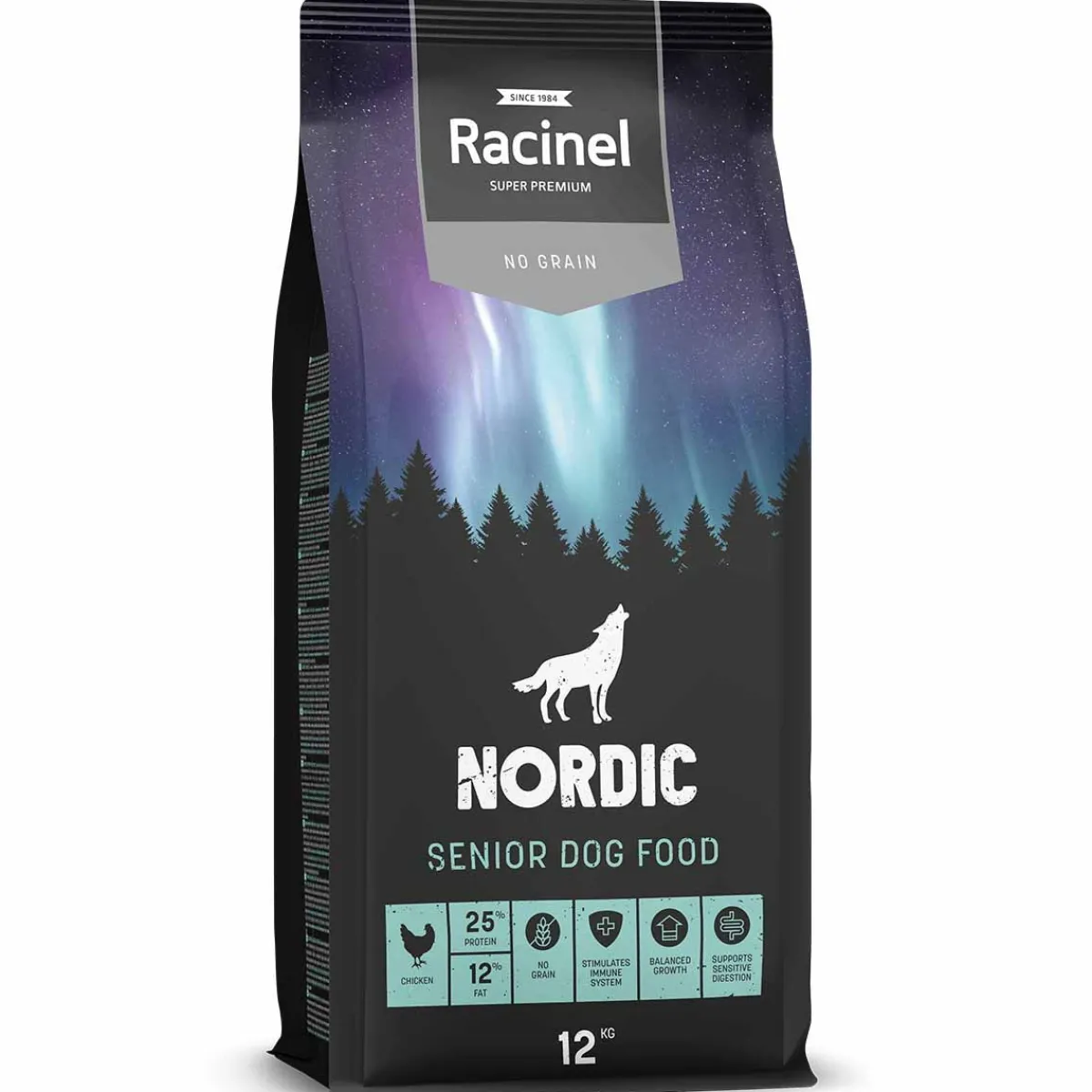 Racinel Koiran Kuivaruoka*Nordic Senior Chicken 12kg