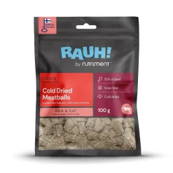 RAUH! Täyslihaherkut|Pikkuherkut Ja Treeninamit*Kylmäkuivatut Lihapullat 100 g