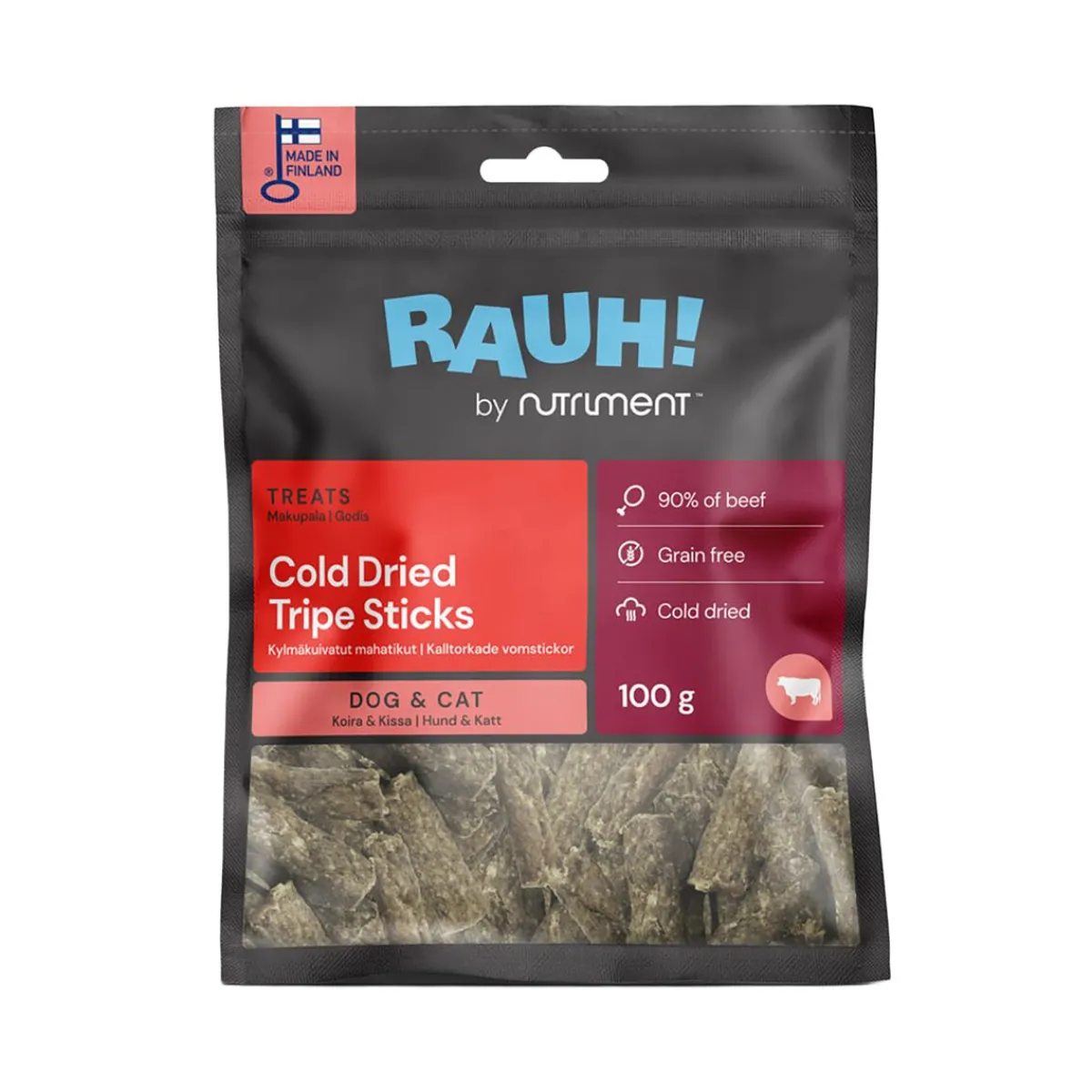 RAUH! Täyslihaherkut|Pikkuherkut Ja Treeninamit*Pakastekuivatut Mahatikut 100g