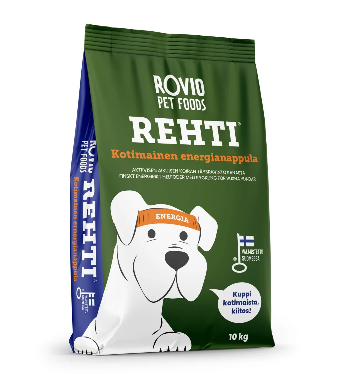 Rehti Koiran Kuivaruoka|Kotimainen Koiranruoka*Energia Plus 10kg