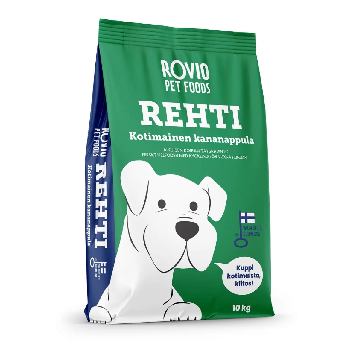 Rehti Koiran Kuivaruoka|Kotimainen Koiranruoka*Kana 10kg
