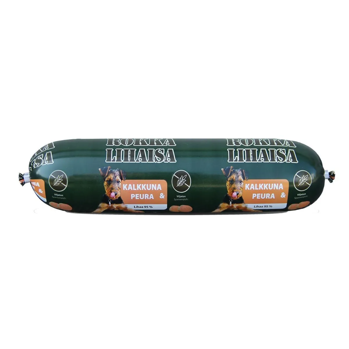 Rokka Koiran Märkäruoka Ja Makkarat*Lihaisa, Kalkkuna & Peura 800 g