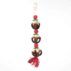 Rosewood Pieneläinten Lelut*Loofa Xmas Pudding Toy