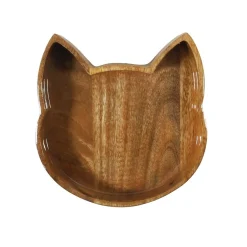 Rosewood Kissan Ruoka- Ja Juomakupit*puinen kissan kuppi