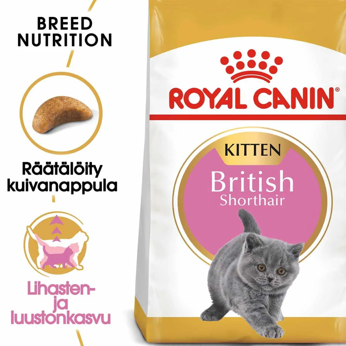 Royal Canin Kissanpennun Ruoka|Tarjoukset Kissoille*British Shorthair Kitten, 2 kg