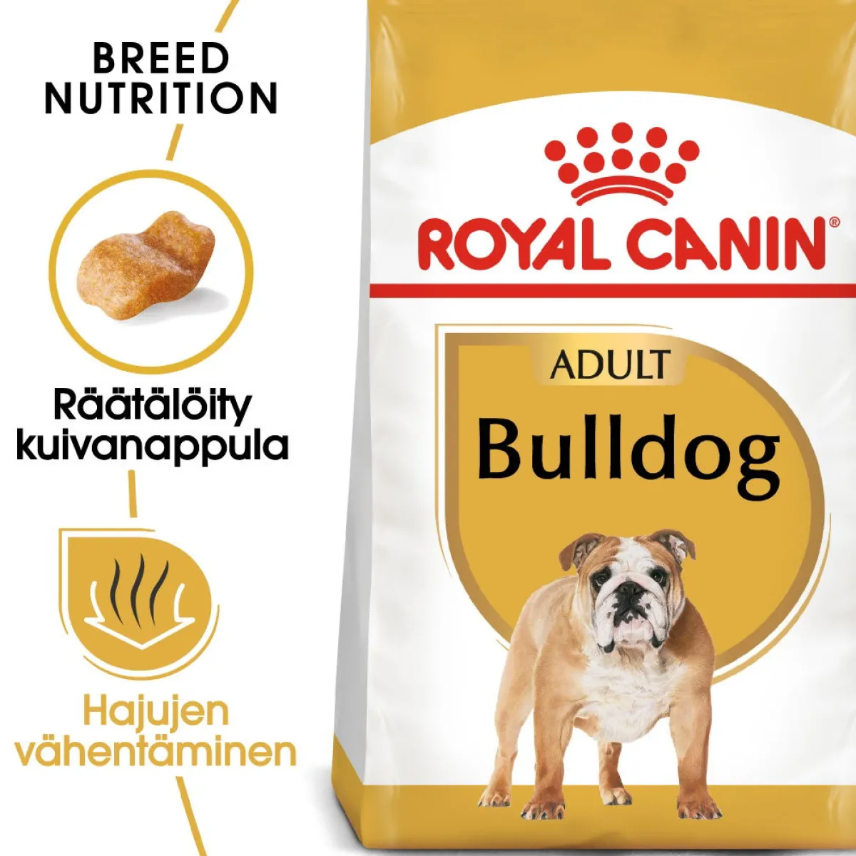Royal Canin Koiran Kuivaruoka|Tarjoukset Koirille*Bulldog Adult 12 kg