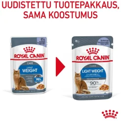 Royal Canin Kissan Märkäruoka|Vähärasvainen Kissanruoka*Cat Light Weight Care Jelly, 12 x 85 g