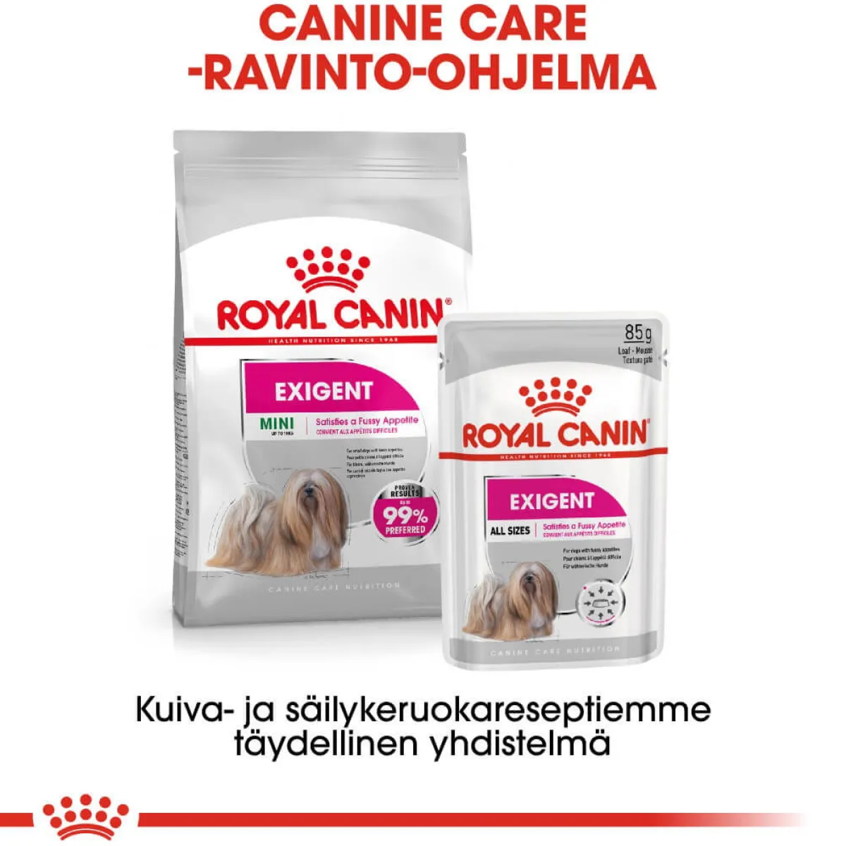 Royal Canin Koiran Märkäruoka Ja Makkarat*Exigent wet 12 x 85 g