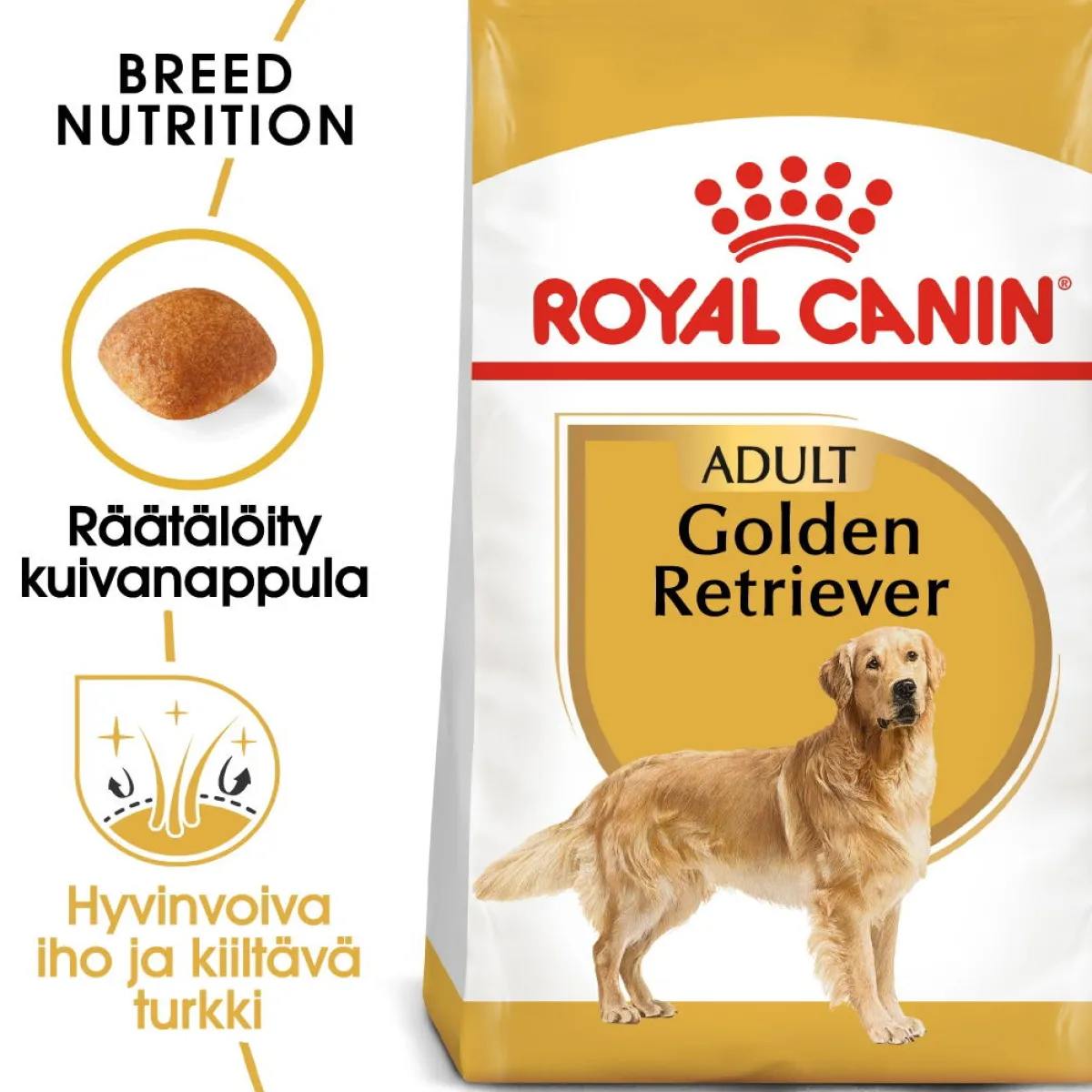Royal Canin Koiran Kuivaruoka|Tarjoukset Koirille*Golden Retriever Adult 12 kg