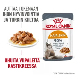 Royal Canin Kissan Märkäruoka*Hair & Skin Care Gravy 85g, 48-pack