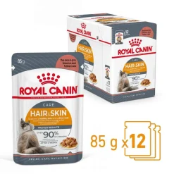 Royal Canin Kissan Märkäruoka*Hair & Skin Care Gravy 85g, 48-pack
